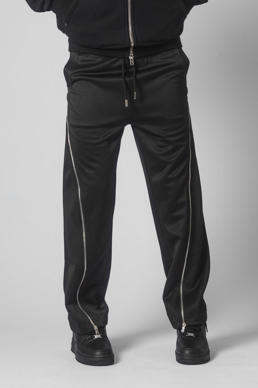 HYBRID ZIP FLARE TROUSERS