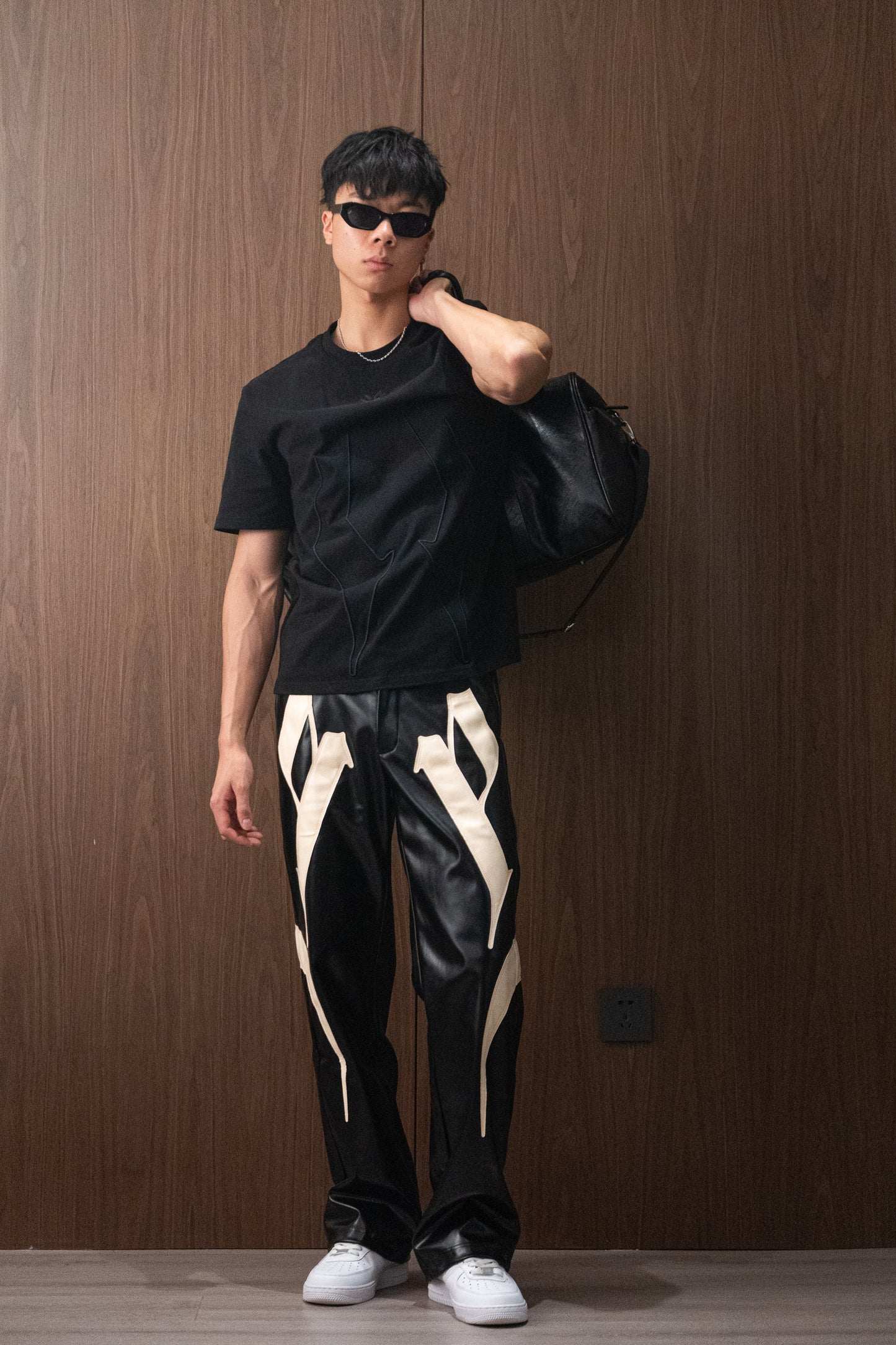 Sundown Faux Leather Trousers