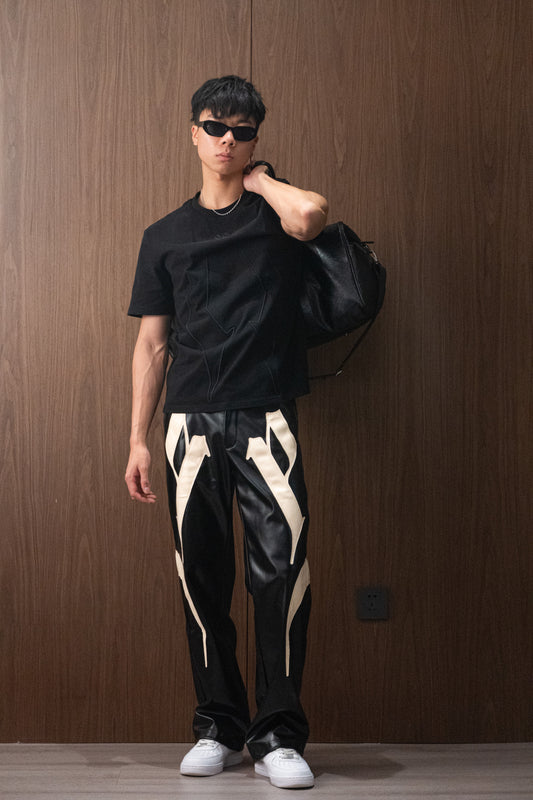 Sundown Faux Leather Trousers