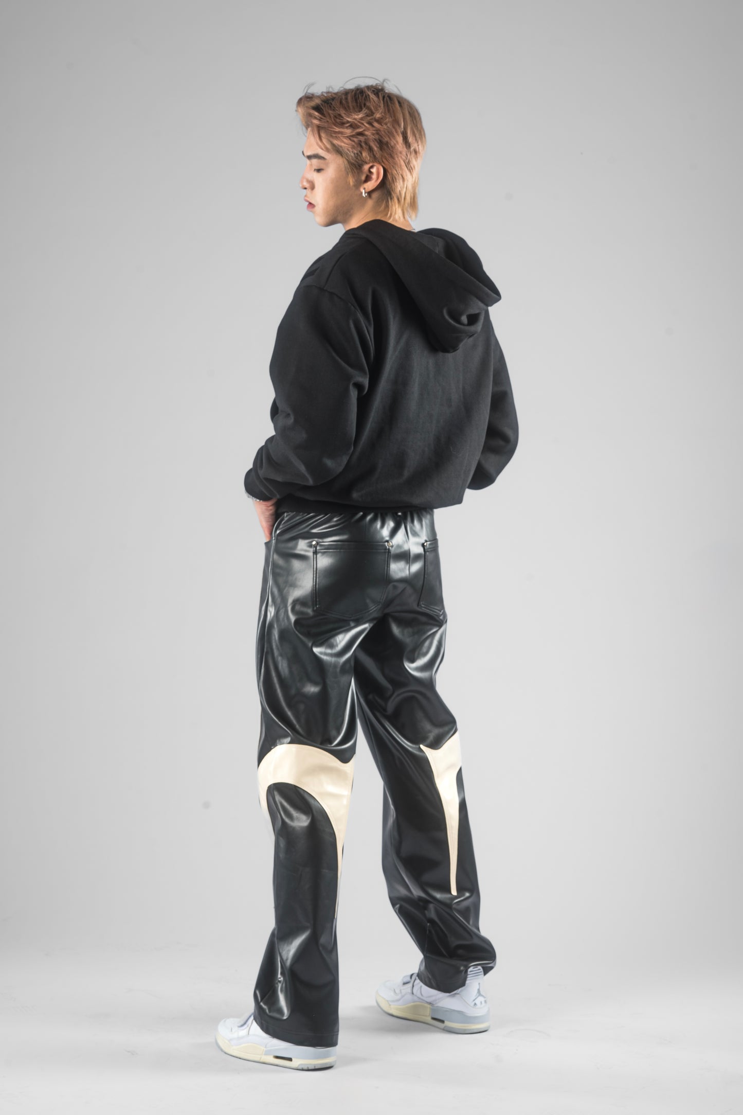 SUNDOWN FAUX LEATHER TROUSERS