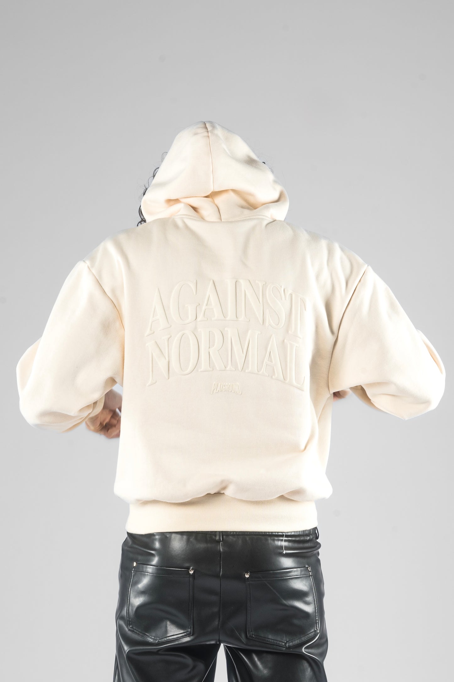 AGAINST NORMAL HOODIE (Off-White)