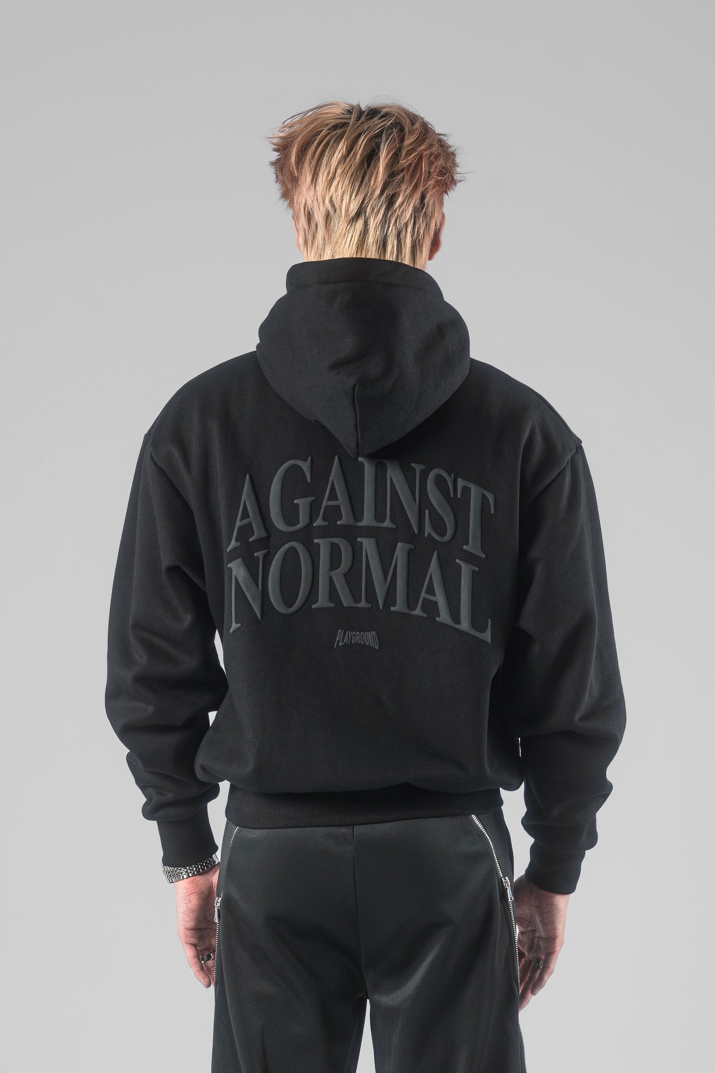 AGAINST NORMAL HOODIE (Black)