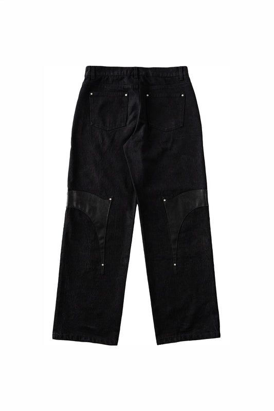 Sundown Faux Leather Denim