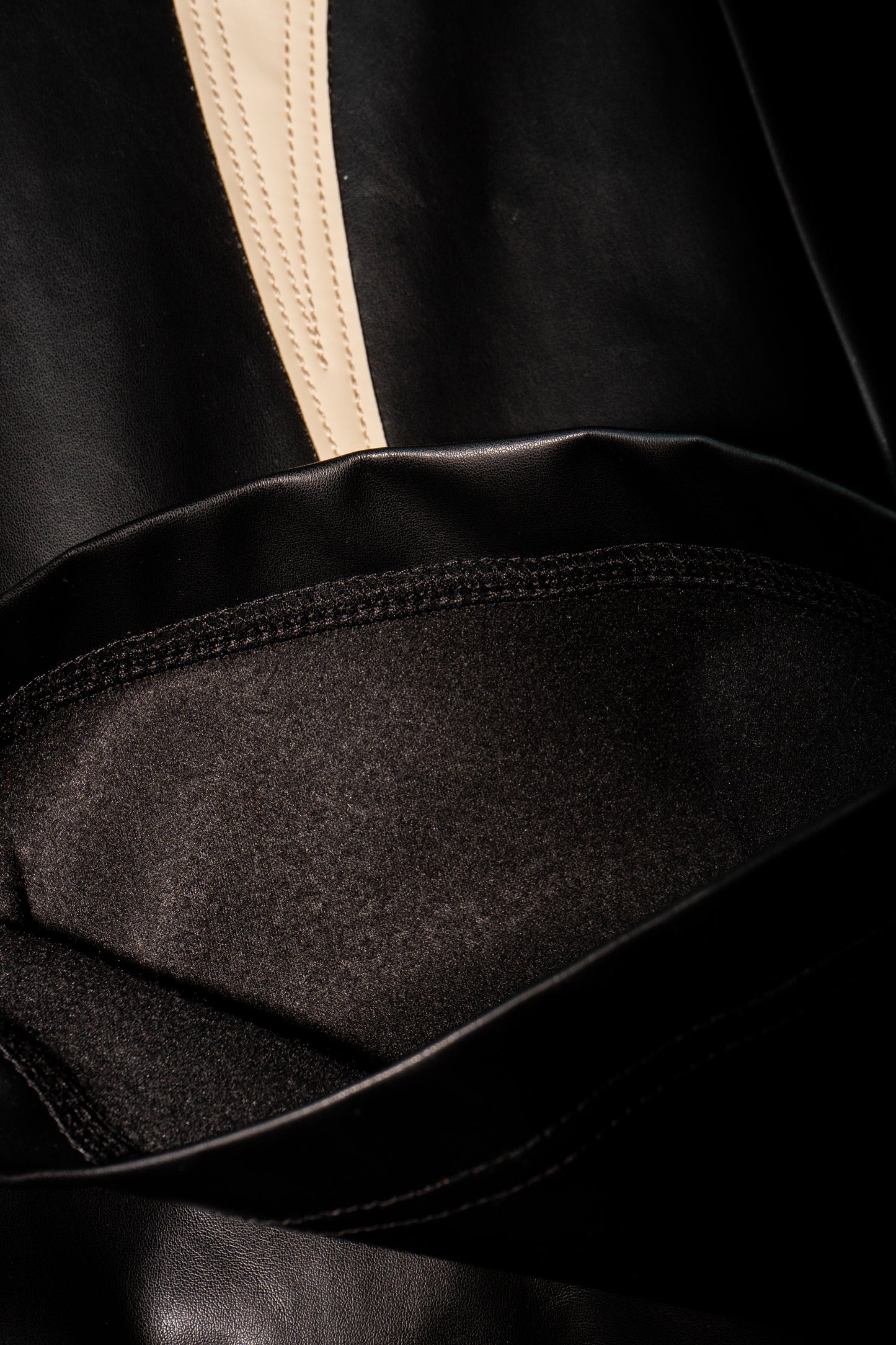 SUNDOWN FAUX LEATHER TROUSERS