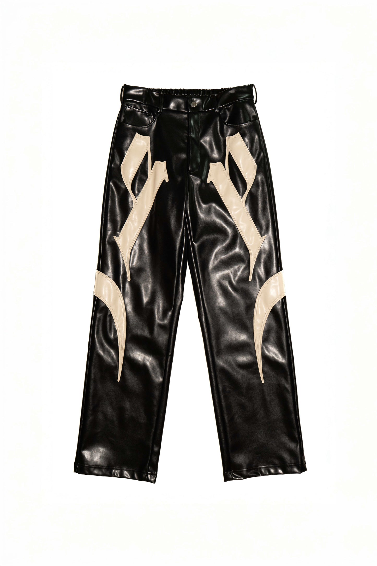 SUNDOWN FAUX LEATHER TROUSERS