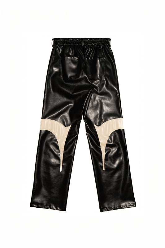 SUNDOWN FAUX LEATHER TROUSERS