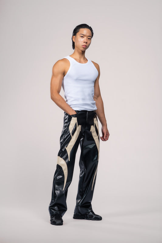 Sundown Faux Leather Trousers