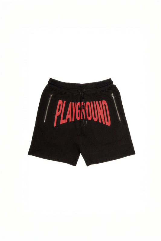 RED LOGO SHORTS