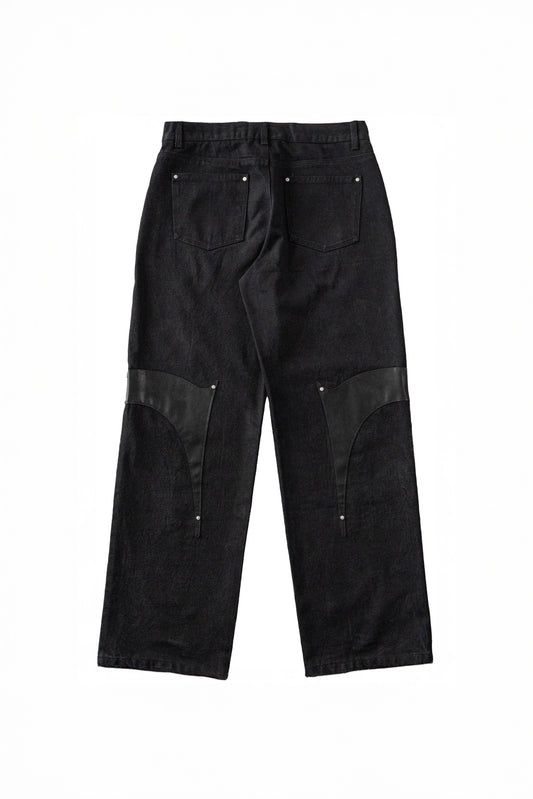 Sundown Faux Leather Denim