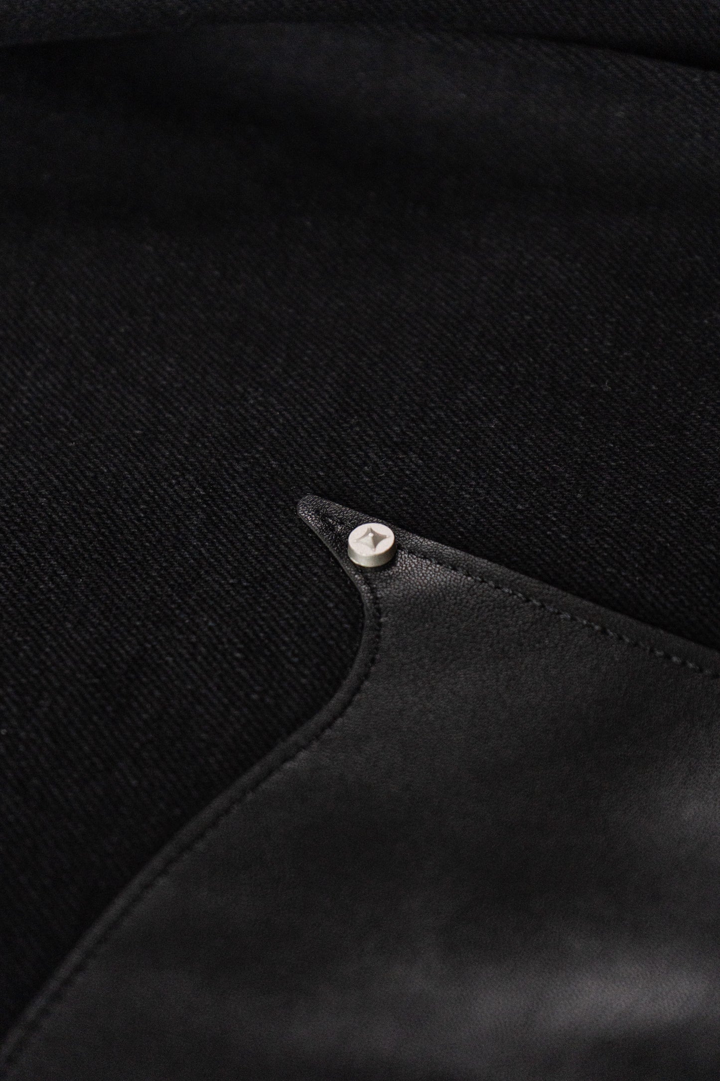 Sundown Faux Leather Denim