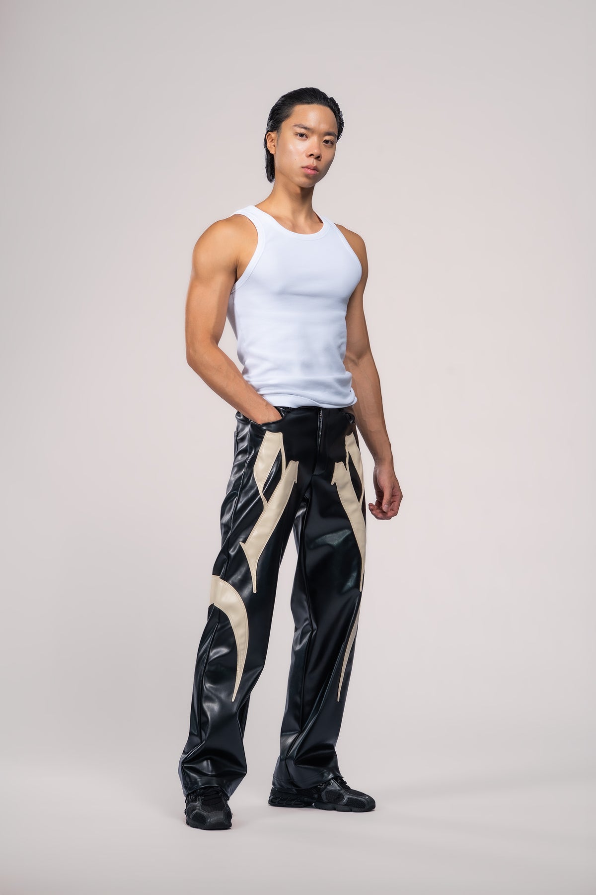 Sundown Faux Leather Trousers