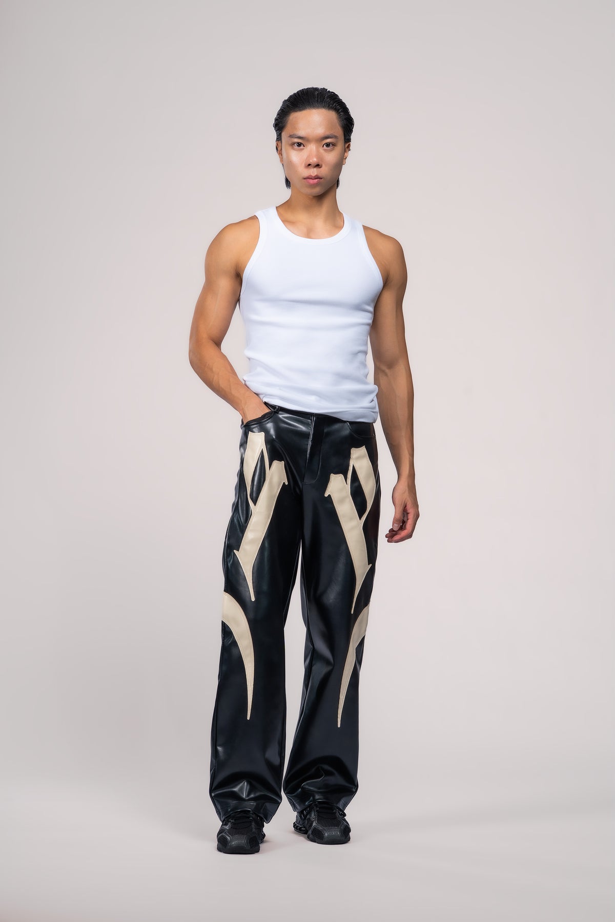 Sundown Faux Leather Trousers