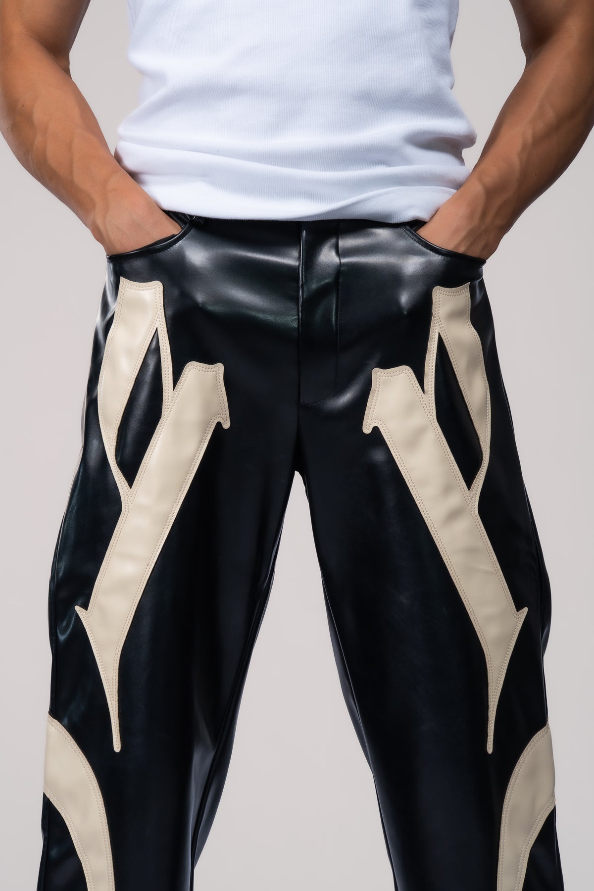 Sundown Faux Leather Trousers