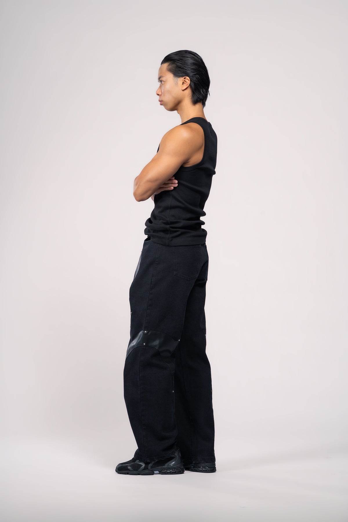 Sundown Faux Leather Denim