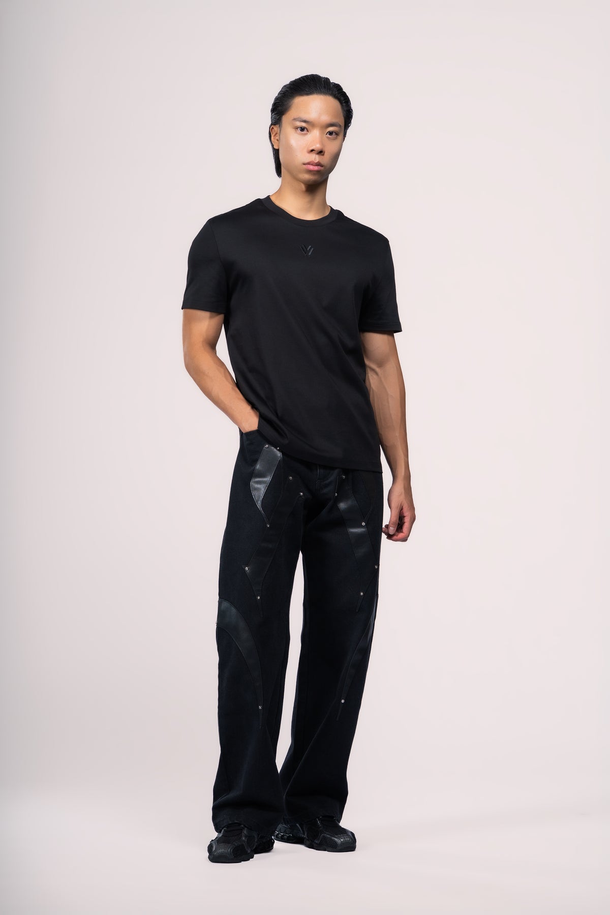 Sundown Faux Leather Denim